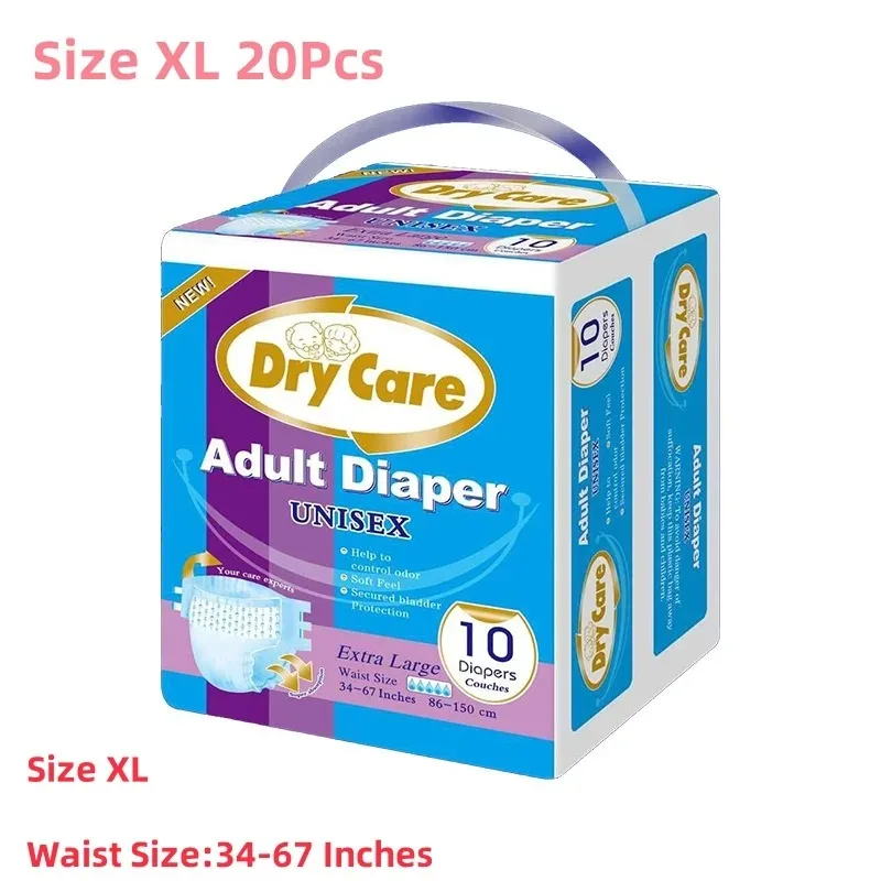 Diapering - 20개입, 밤새도록 흡수력이 뛰어난 성인용 일회용