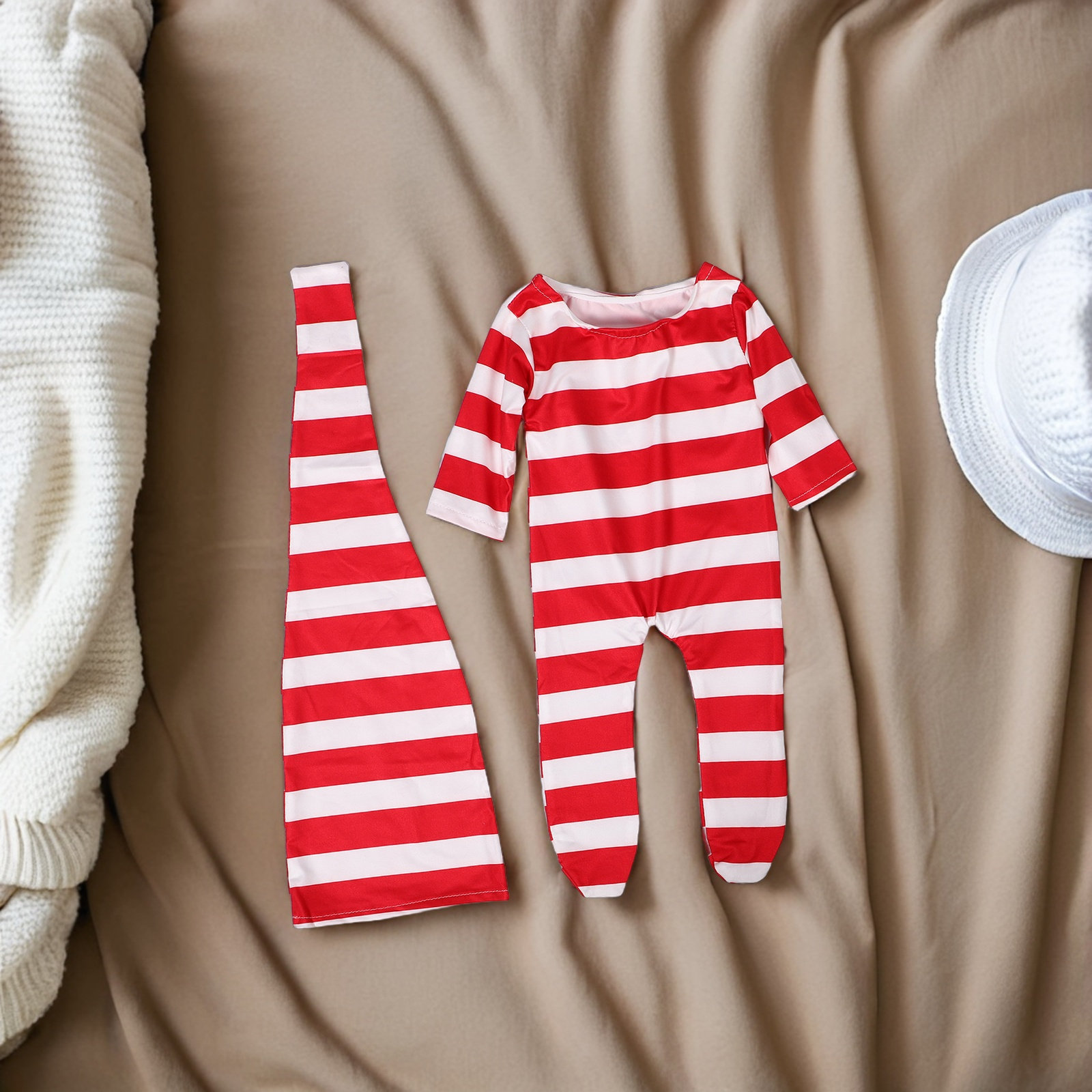 Newborn Baby Girl Romper Floral - 신생아 여아 사진 촬영용 의상 세트: