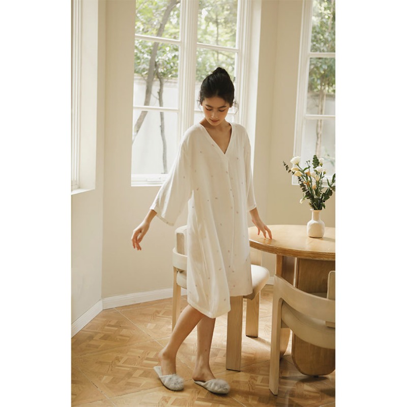 여성용 부드럽고 통기성 좋은 비스코스 라운지 드레스 V - Maternity Wear 리뷰 및 가격