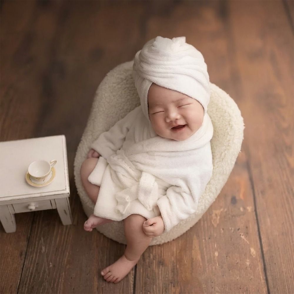 사진 소품 신생아 목욕 가운(머리띠 포함) 슬리퍼 목욕 - Infant Photography Props Outfit 리뷰 및 가격